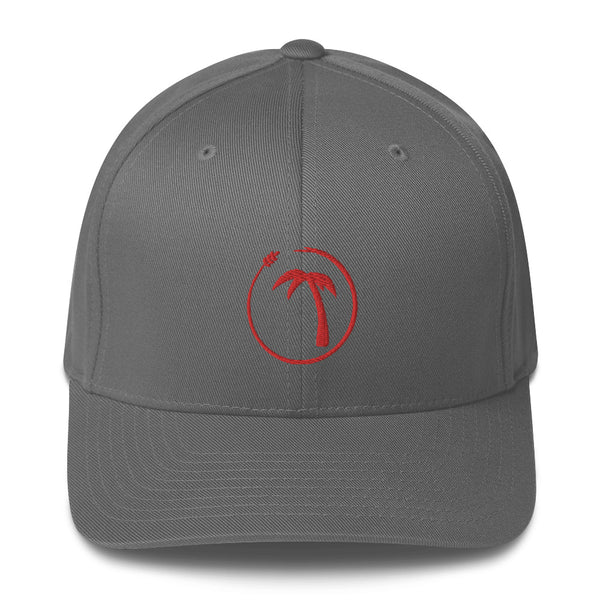 Tayrona Structured Twill Cap Flex Fit Red Logo