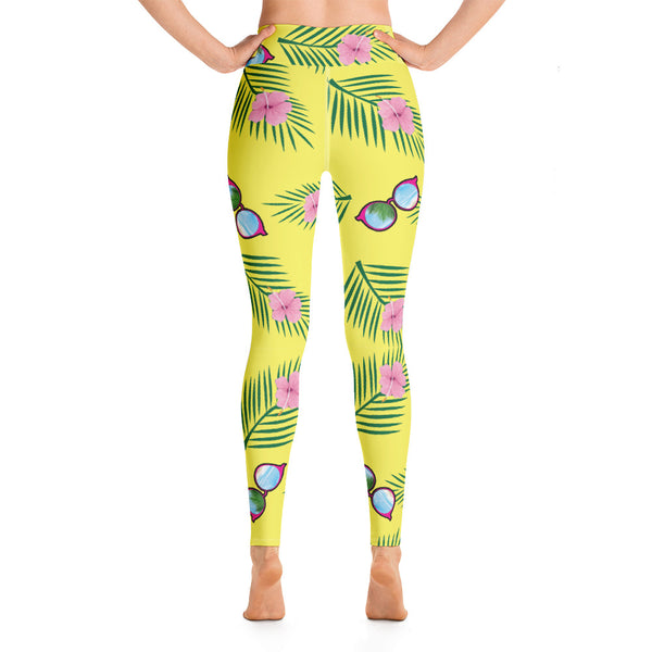 Tayrona Yellow Glasses Beach Yoga Leggings