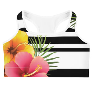 Tayrona Floral Pattern Sports Bra